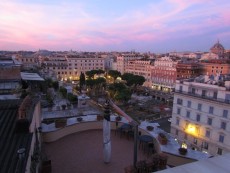 panoramic terrace on the roofs of Rome